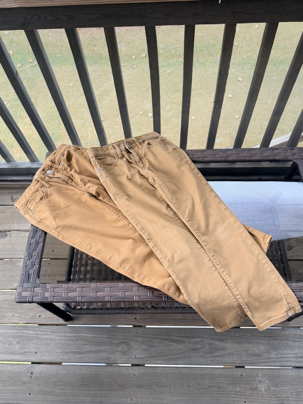 Old Navy Boys Chino Pants in Light Brown Size 8 Slim